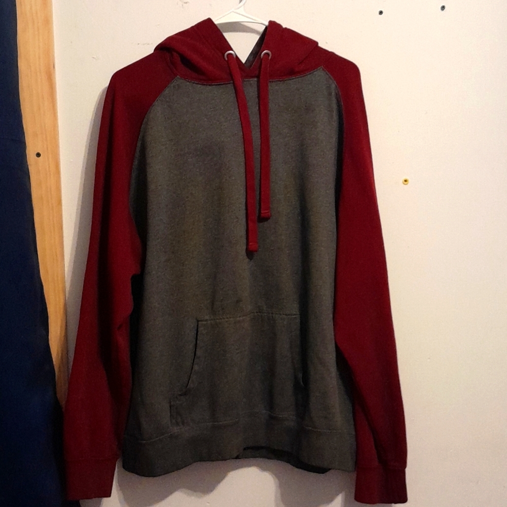 Red and gray enza sweatshirt